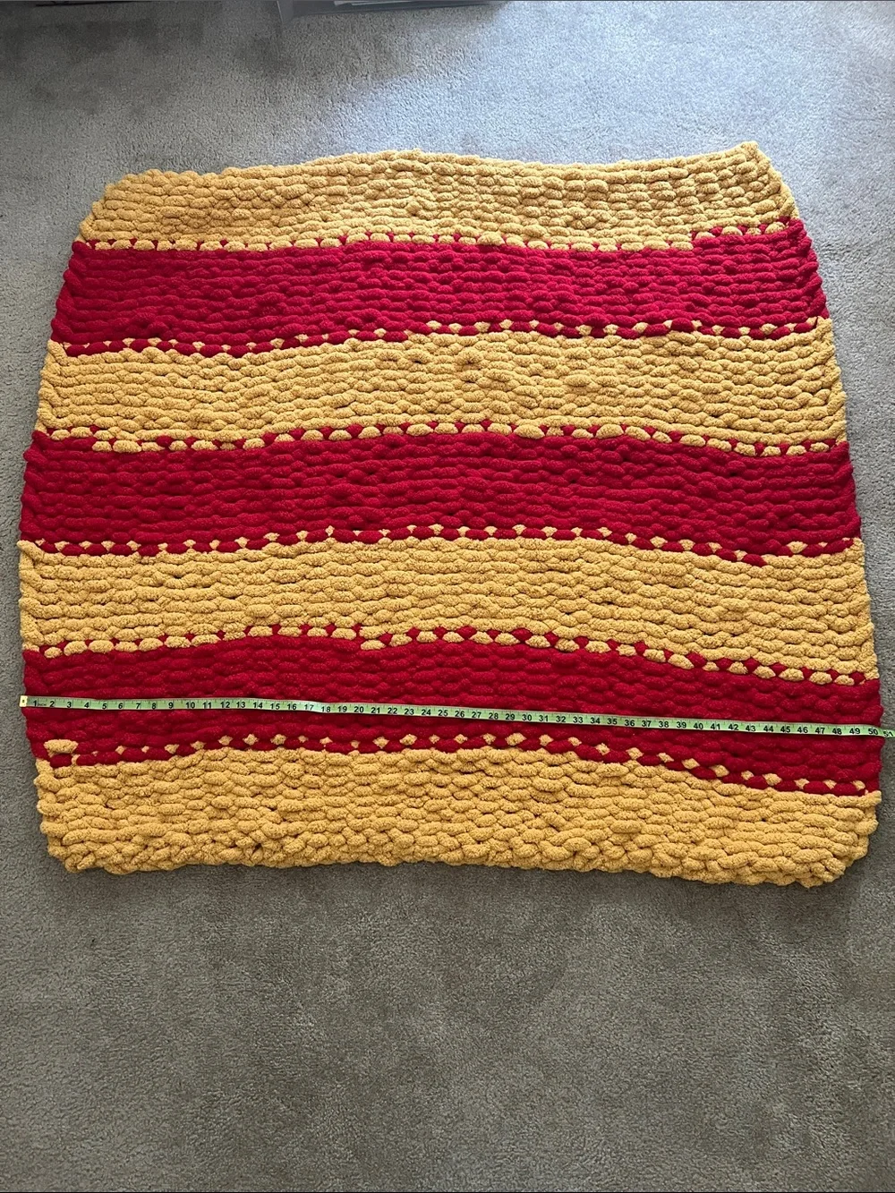 Handmade red yellow